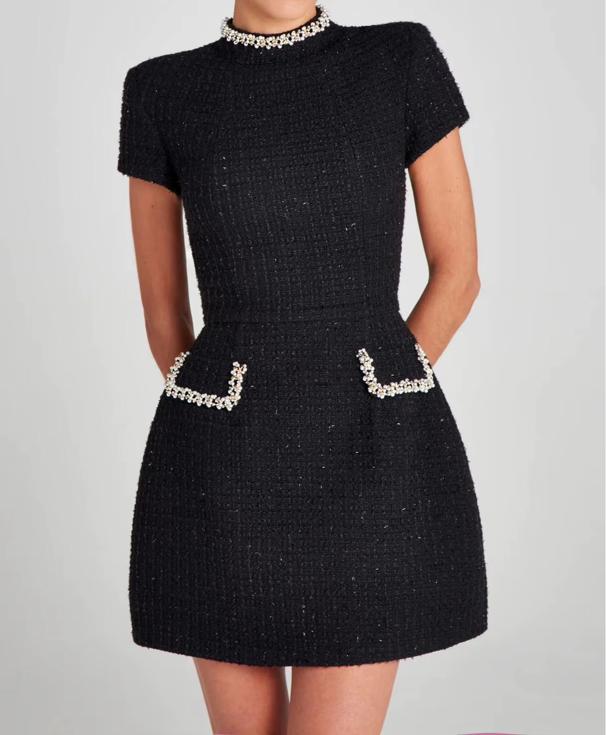 Radiant Allure: Shiny Elegant Mini Dress for Women
