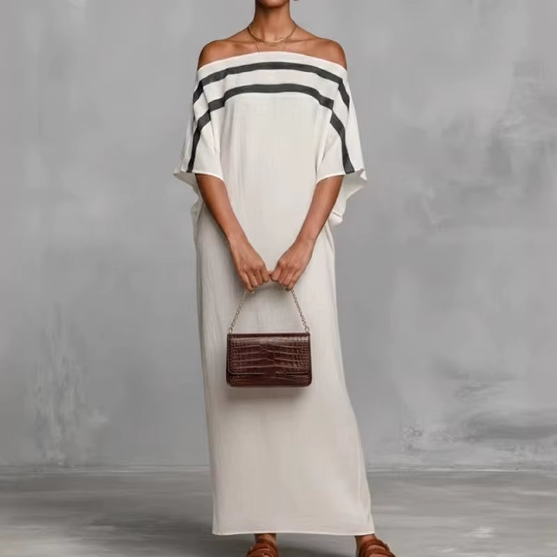 Effortless Beach Vibes: Beach Style Long Sleeve Maxi Dress