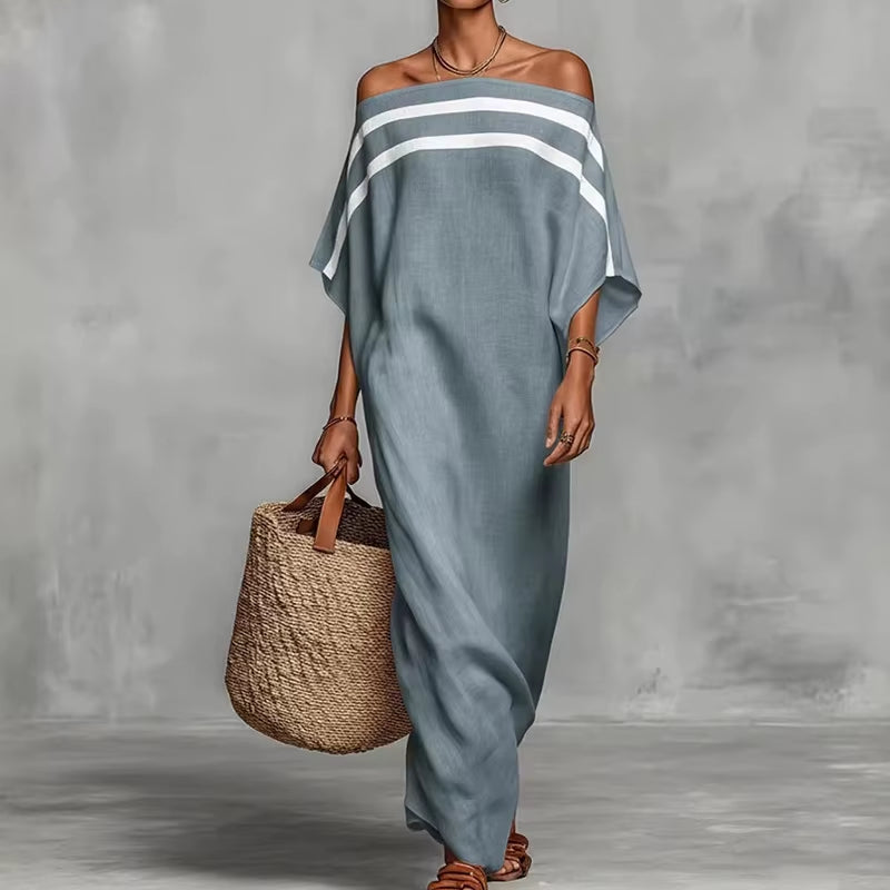 Effortless Beach Vibes: Beach Style Long Sleeve Maxi Dress
