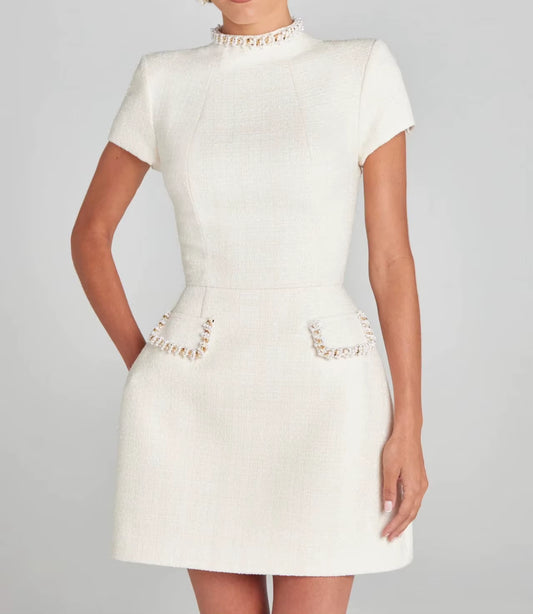 Radiant Allure: Shiny Elegant Mini Dress for Women