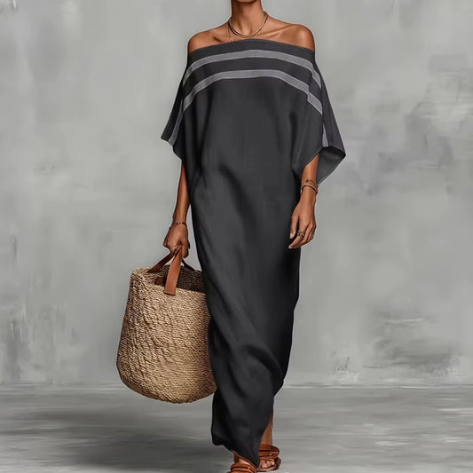 Effortless Beach Vibes: Beach Style Long Sleeve Maxi Dress