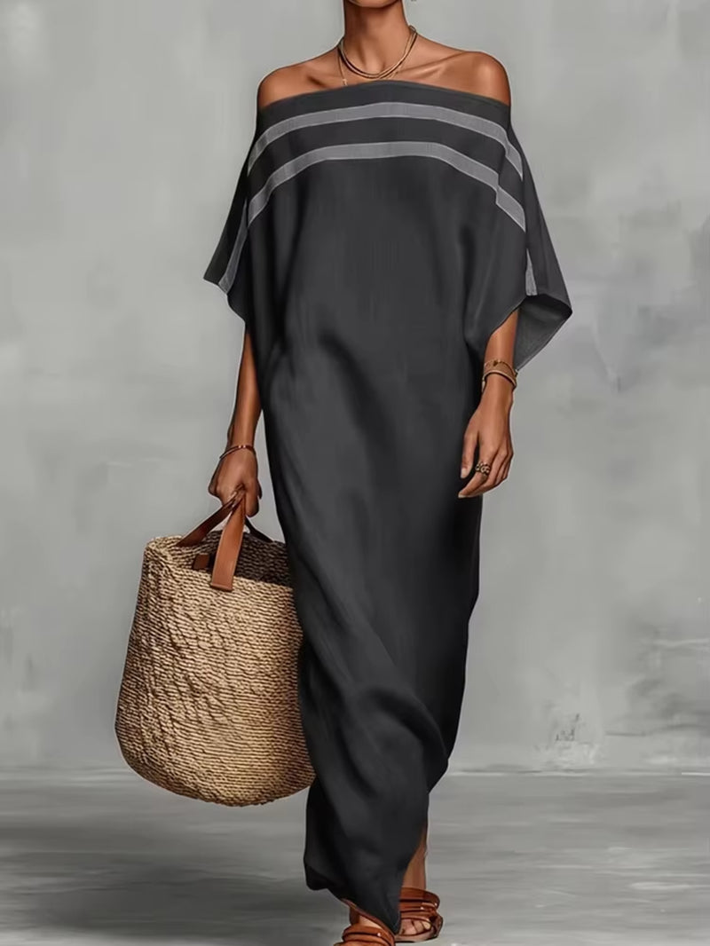 Effortless Beach Vibes: Beach Style Long Sleeve Maxi Dress