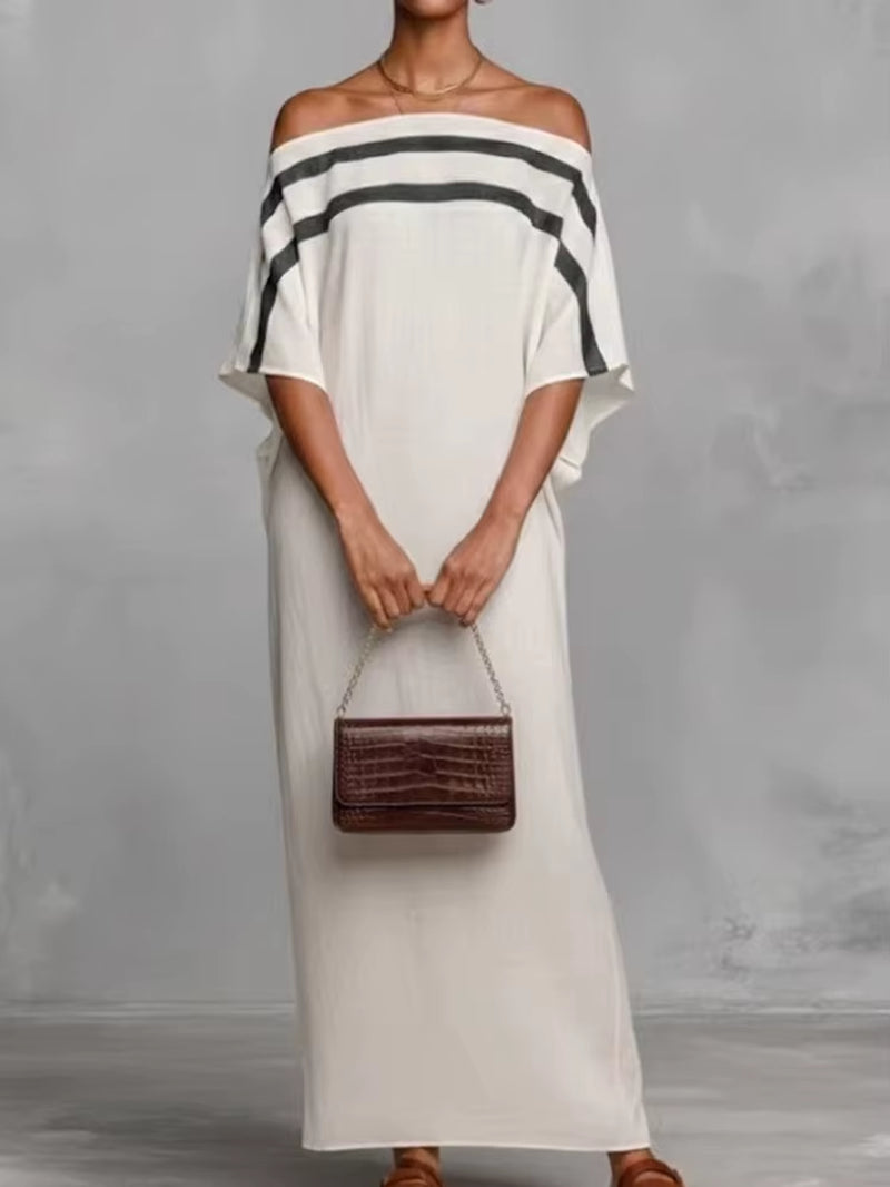 Effortless Beach Vibes: Beach Style Long Sleeve Maxi Dress